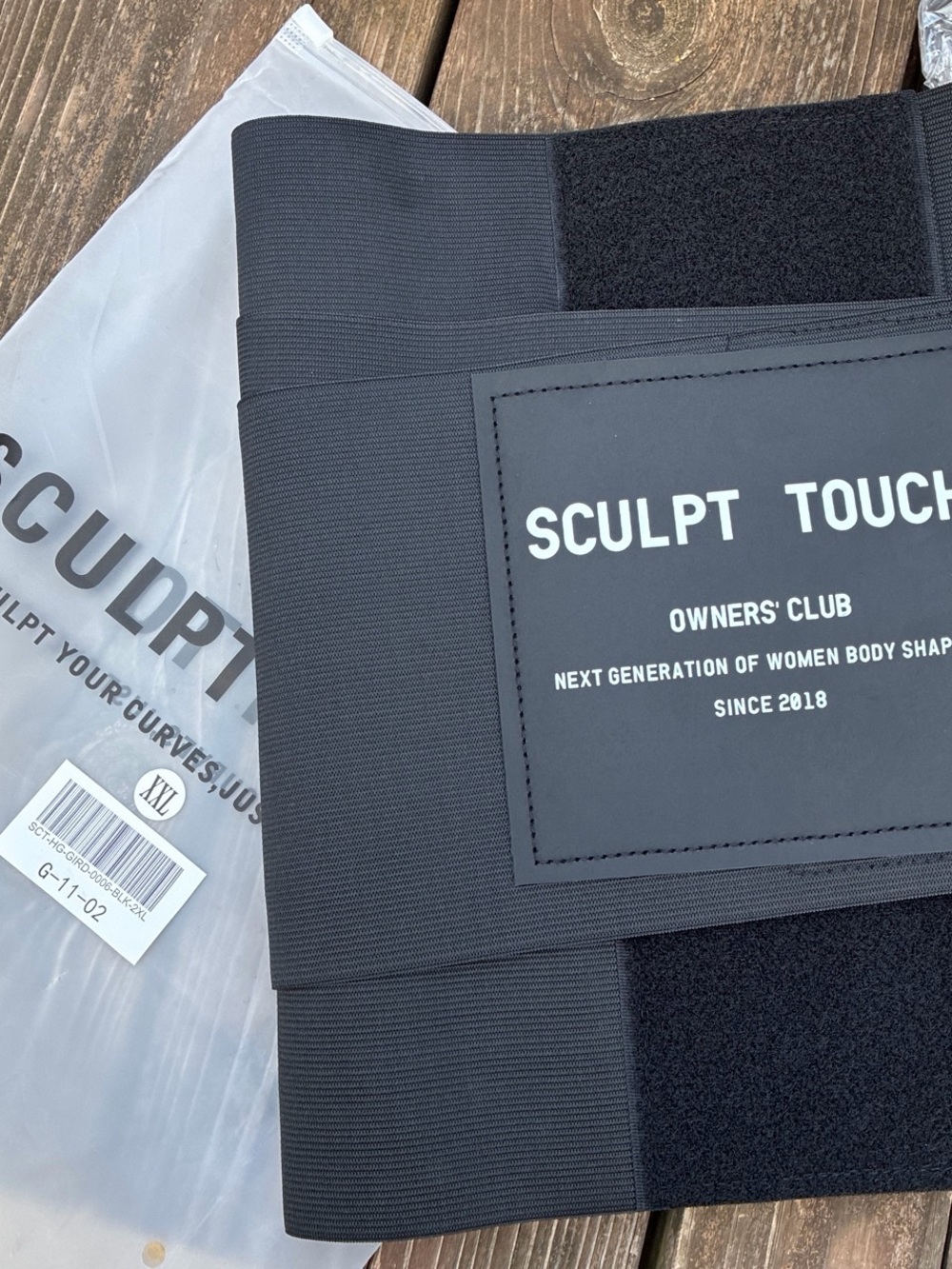 Sculpt Touch Waist Trainer Belt in Black